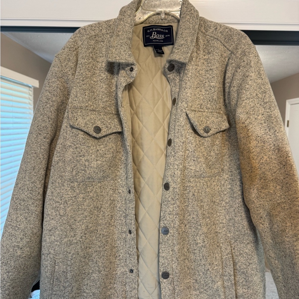 G.H. Bass & Co. Heathered Tan Field Jacket with Quilted Lining